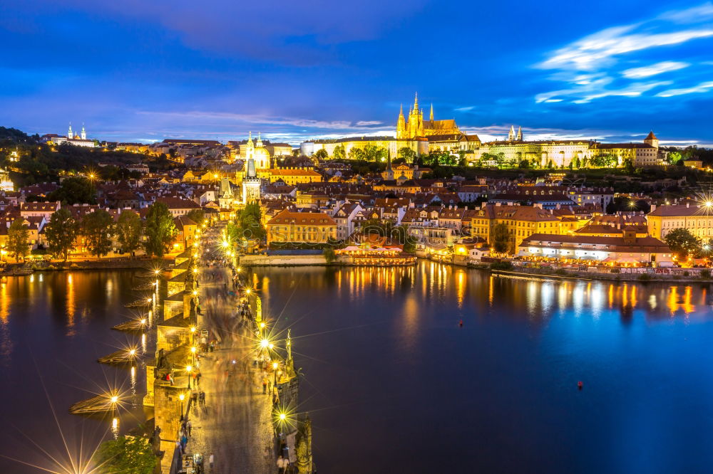 Similar – Boat on the Vltava River, Prague