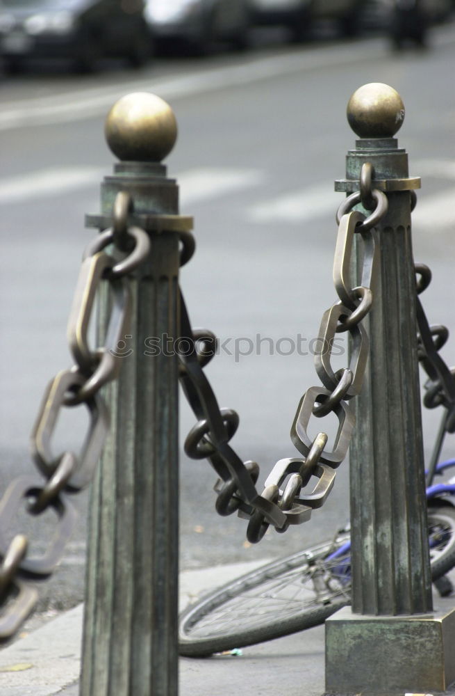 Similar – Image, Stock Photo Corona-Thoughts | Red and white signal crime scene flutter tape stretched criss-cross over a children’s swing and the sand of a children’s playground