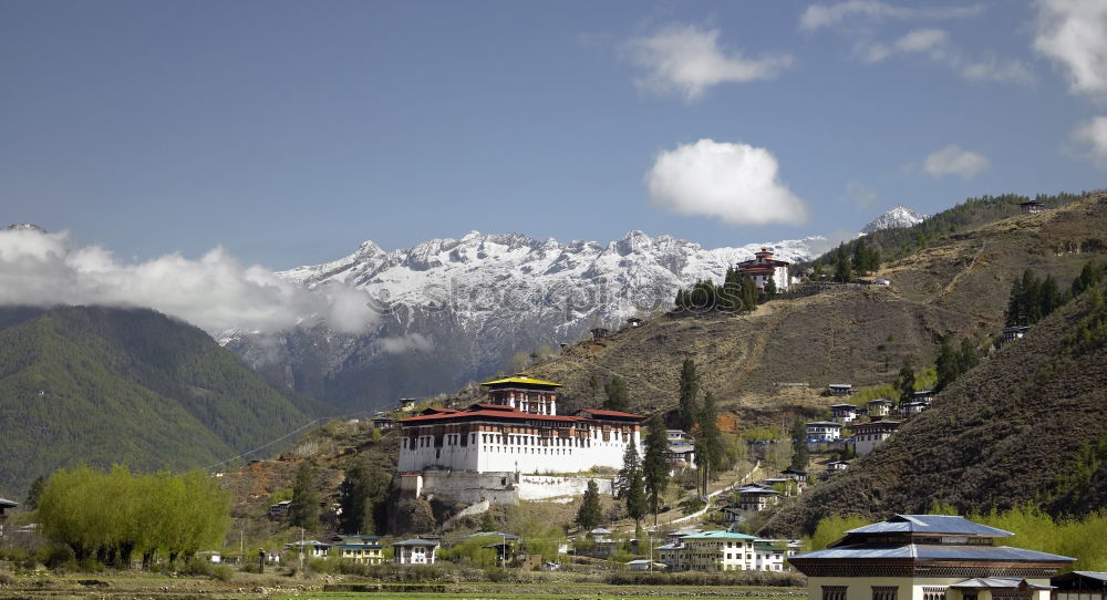 Image, Stock Photo Paro Dzong (Rinpung Dzong) in Bhutan