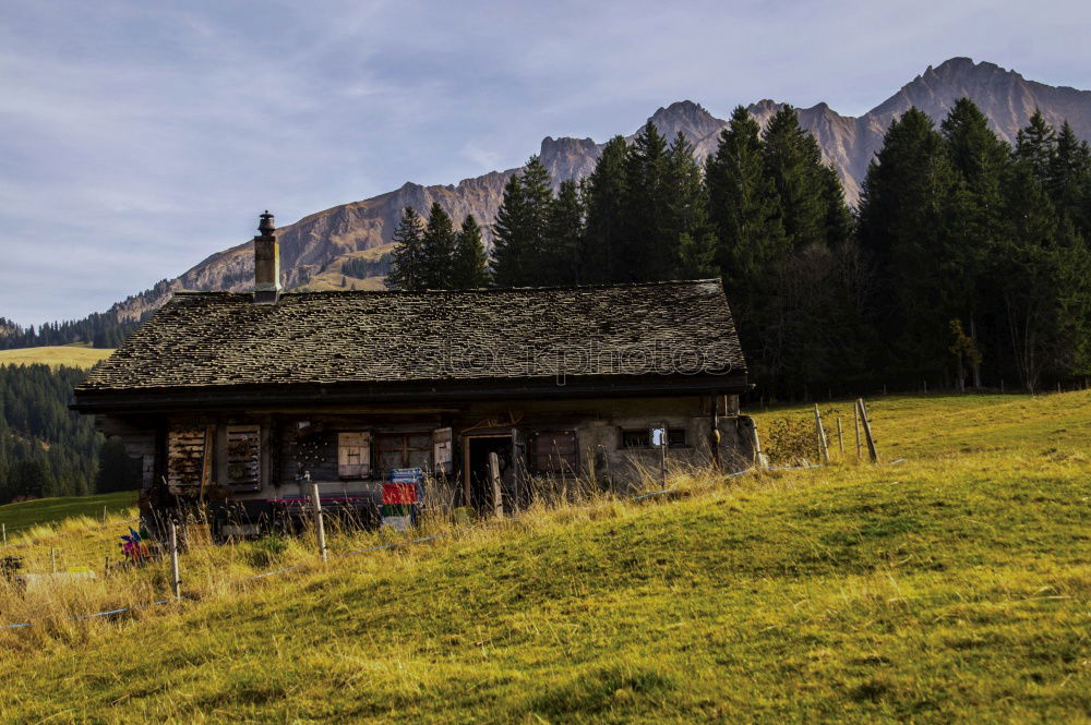 Similar – Hut with view in the Dolomites