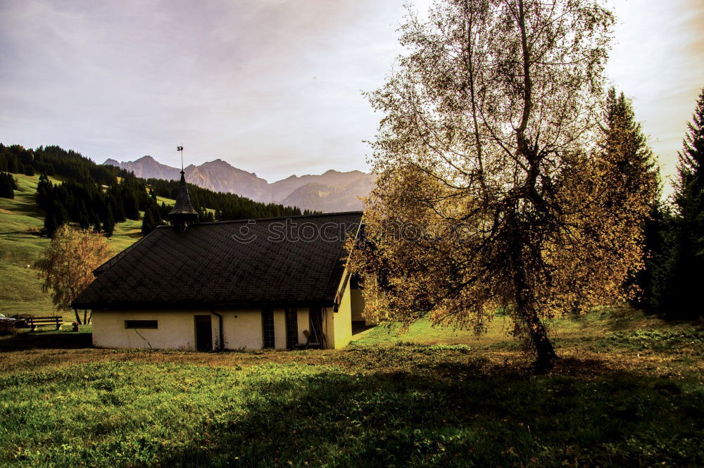 Similar – Hut with view in the Dolomites