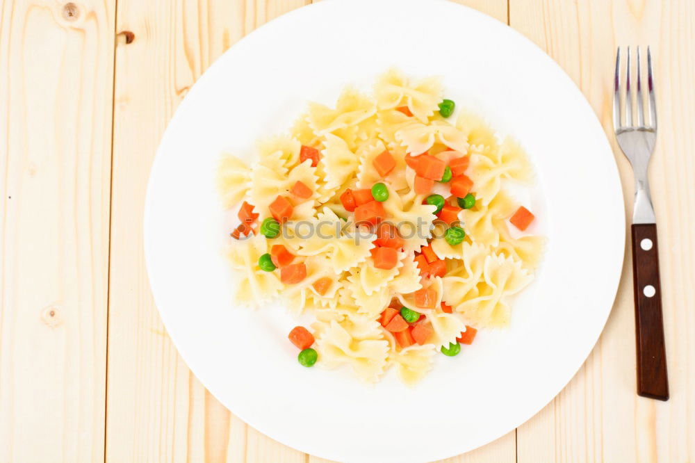 Similar – Image, Stock Photo Female hands holding casserole dish with pasta casserole