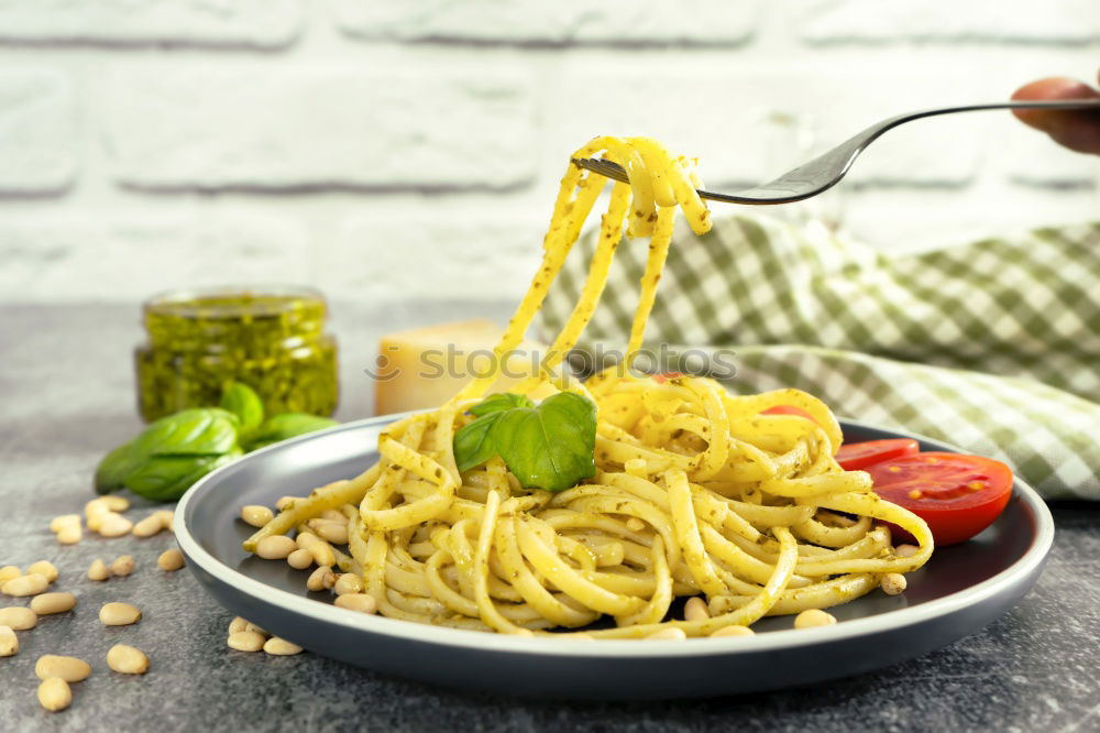 Similar – Image, Stock Photo Lunch with Spaghetti Food