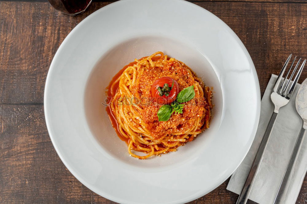 Similar – Image, Stock Photo chilli prawn linguine Food