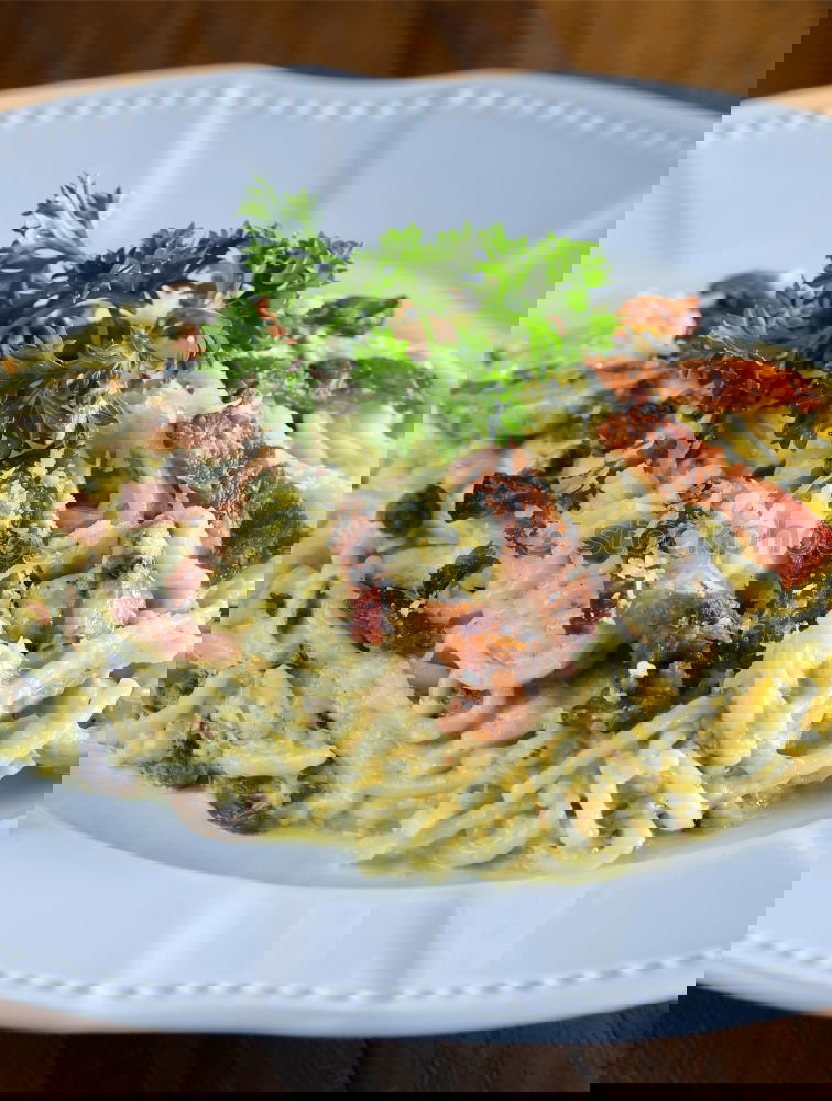 Similar – Image, Stock Photo Pasta with Tofu Food