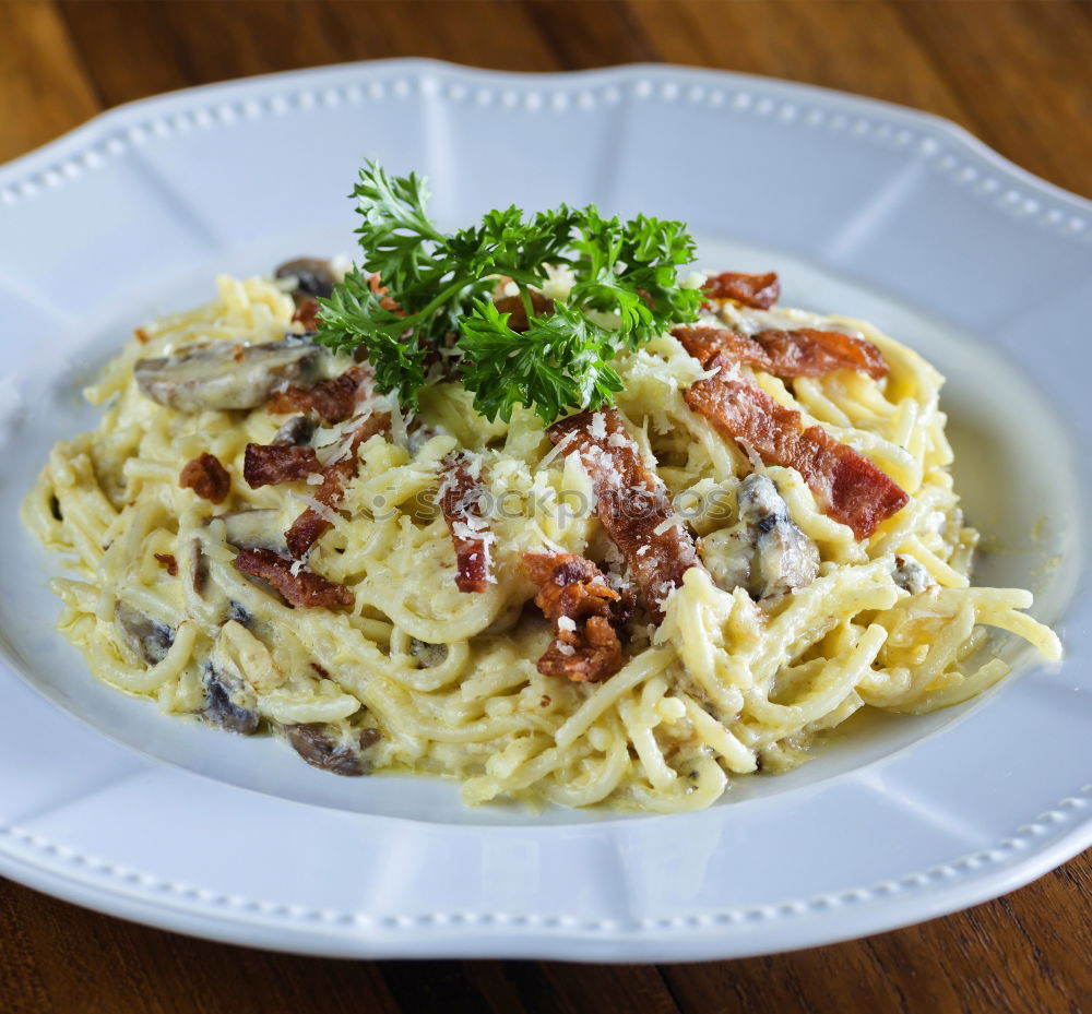 Similar – Image, Stock Photo breakfast scrambled eggs with herbs