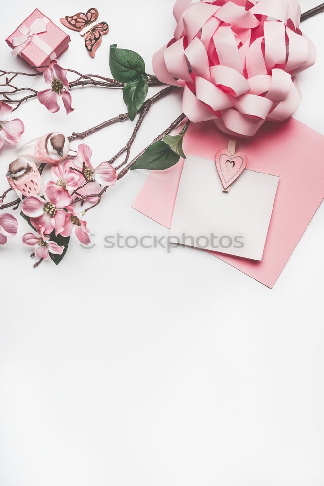 Similar – Beautiful flowers, with empty greeting card