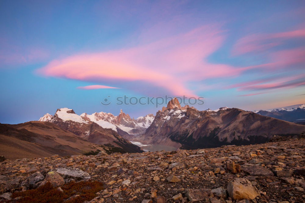 Similar – Image, Stock Photo Lake in snowy rocky mountains