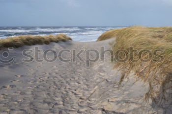 Similar – Blue rope on a pole on white sandy beach of the Baltic Sea