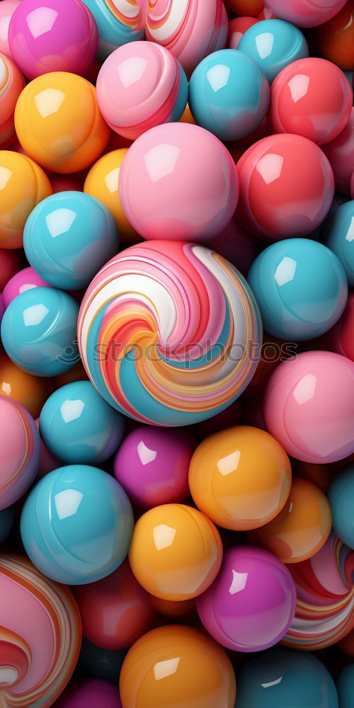 Similar – many colorful balloons in a throwing booth at the funfair