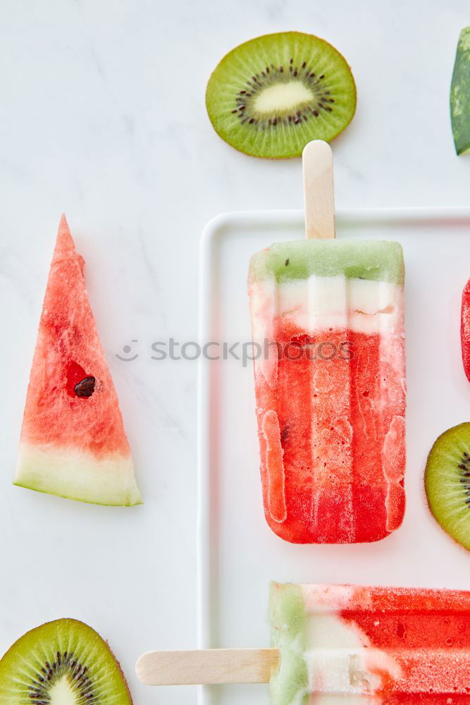 Similar – Image, Stock Photo Watermelon pizza with fruits and berries