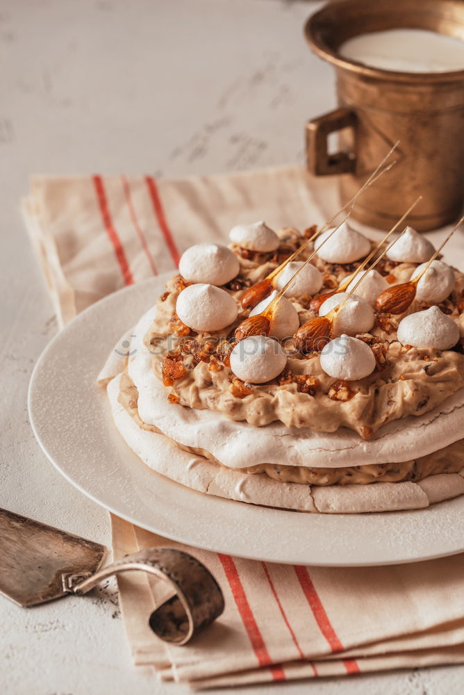 Similar – Image, Stock Photo Yoghurt with honey and granola