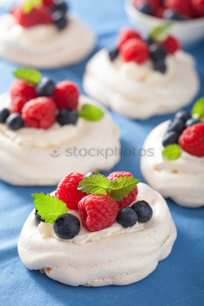 Similar – Image, Stock Photo Tartlets with blueberries and pink flowers