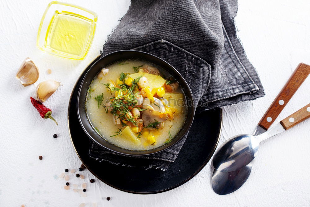 Similar – Image, Stock Photo Cabbage soup in pot Food