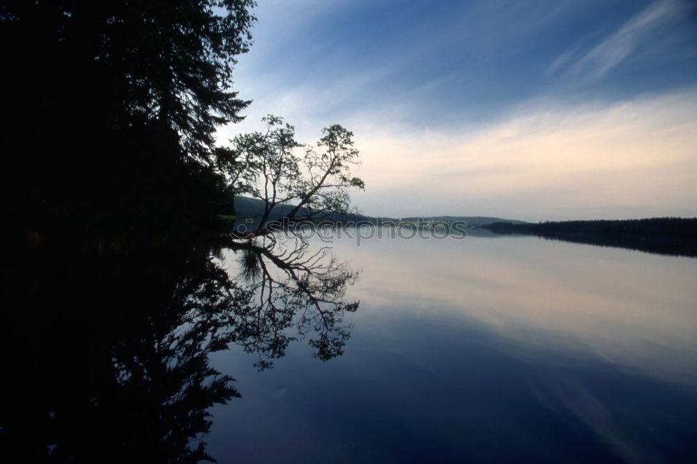 Image, Stock Photo Sunset in Sweden Calm