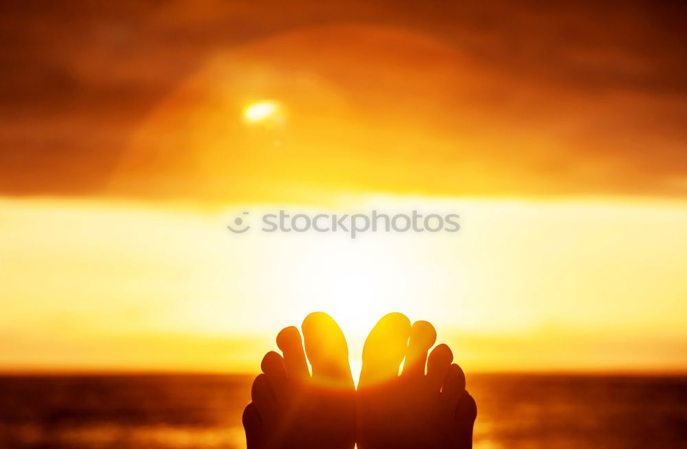 Similar – Happy Feet Sun Ocean