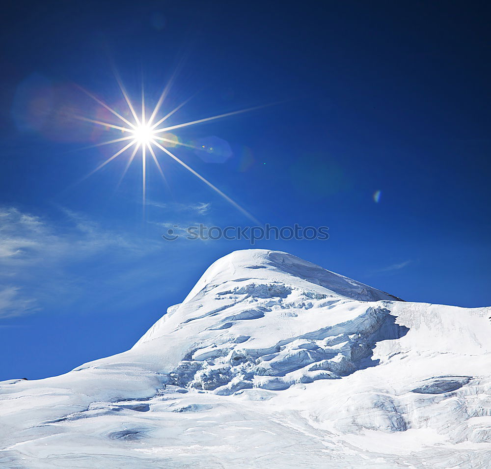 Similar – Image, Stock Photo summit cap Tourism Snow