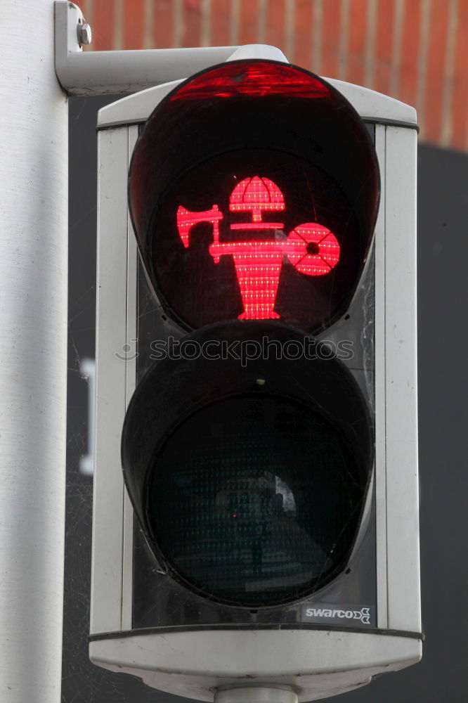 Similar – Traffic light signal Please touch