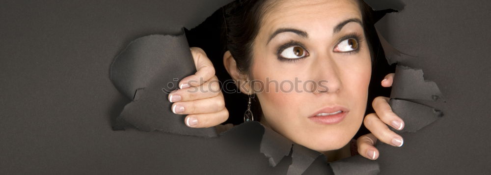 Similar – Image, Stock Photo FULL Expectations Woman