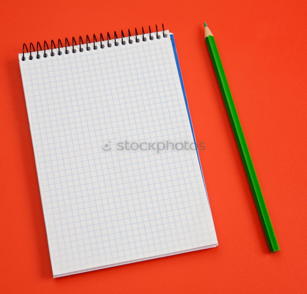 Similar – notebook with white sheets and a crumpled sheet of paper