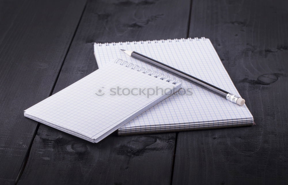 Image, Stock Photo open notebook with white sheets