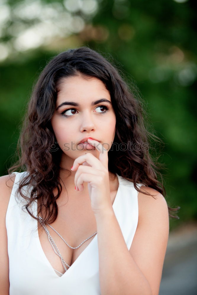 Image, Stock Photo Gentle beautiful woman