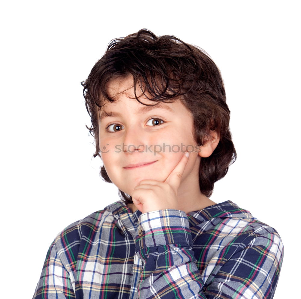 Similar – Image, Stock Photo smiling boy with glasses