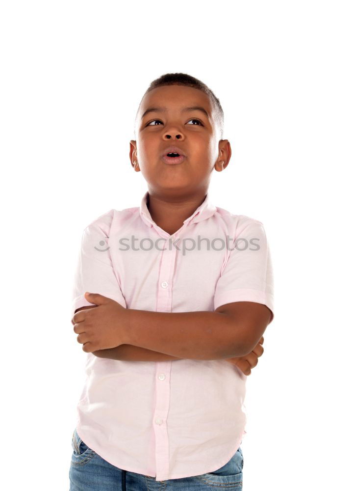 Similar – Image, Stock Photo Adorable latin child in the garden
