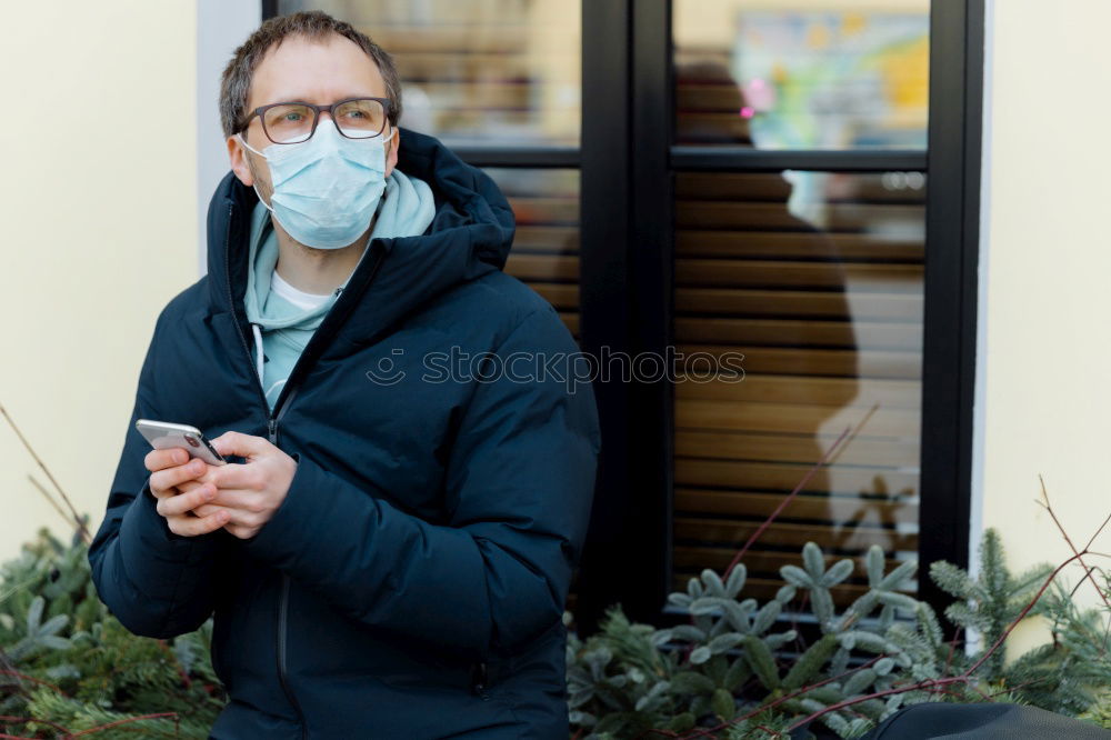 Similar – Male technician putting on goggles