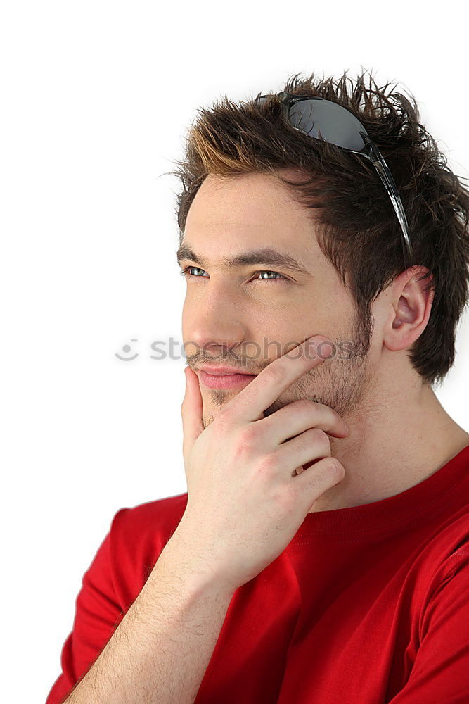 Similar – Image, Stock Photo Young man with bunch of flowers in mouth