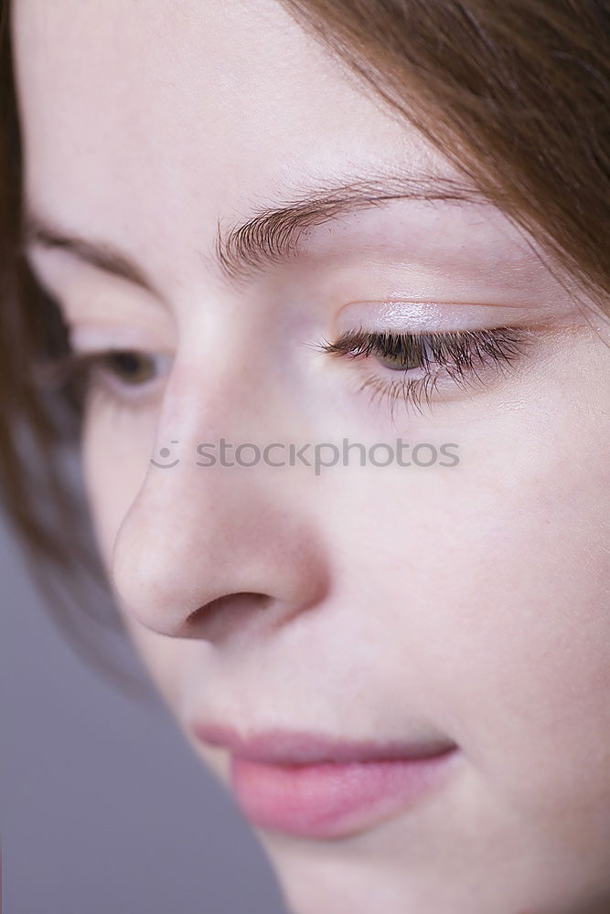 Similar – Image, Stock Photo Close up of a moody female portrait