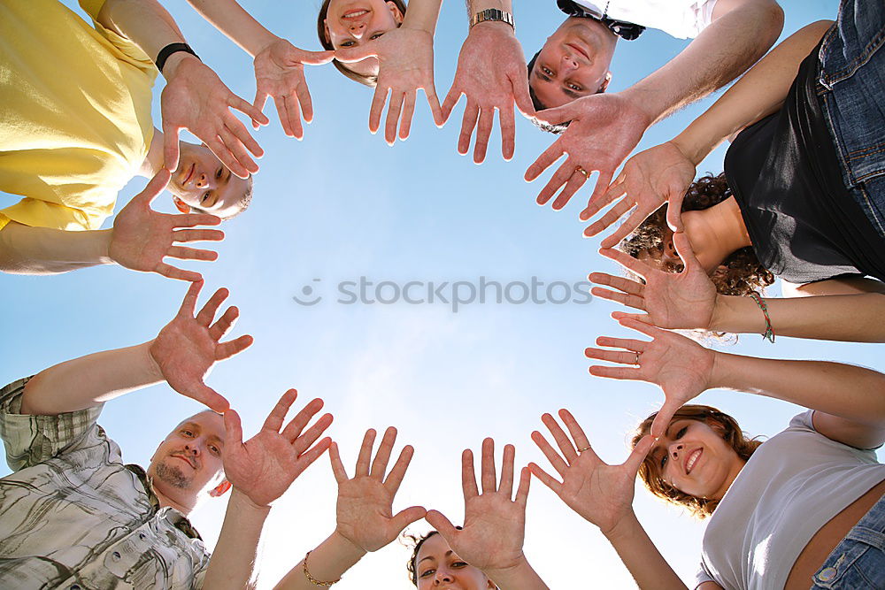 Similar – Image, Stock Photo limbs Hand Clouds