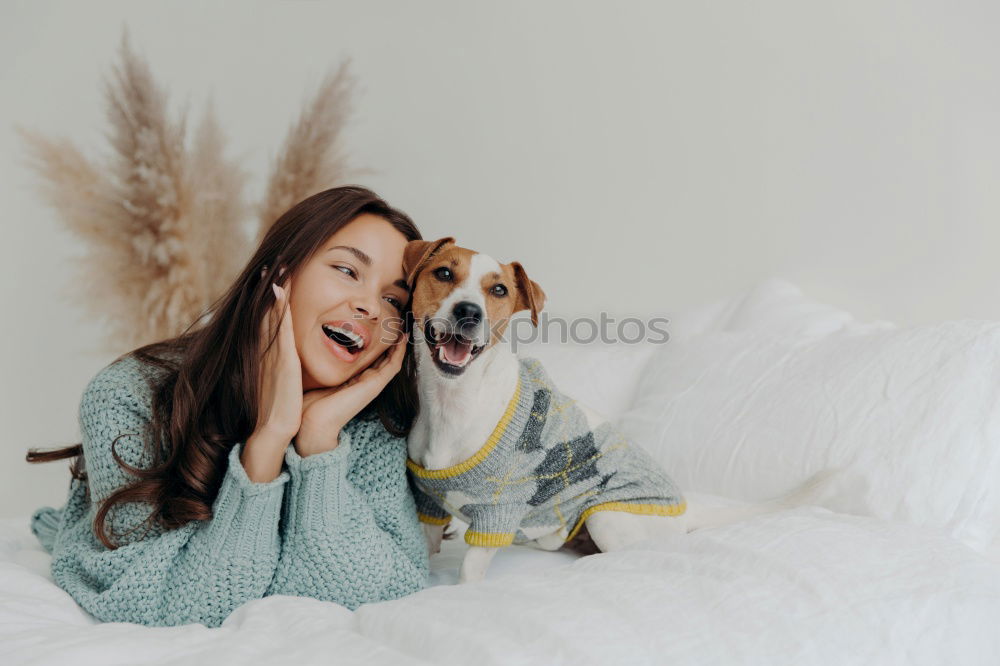 Similar – Image, Stock Photo nom 1 Human being Pet Dog
