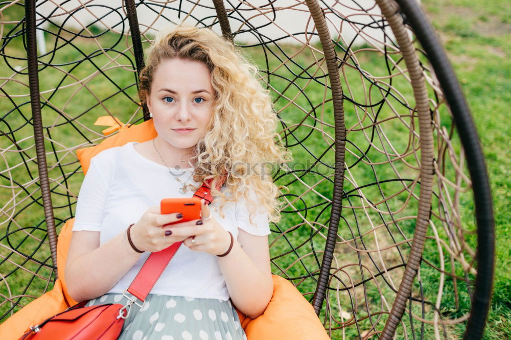 Similar – Image, Stock Photo An apple a day … Young woman eating an apple with relish