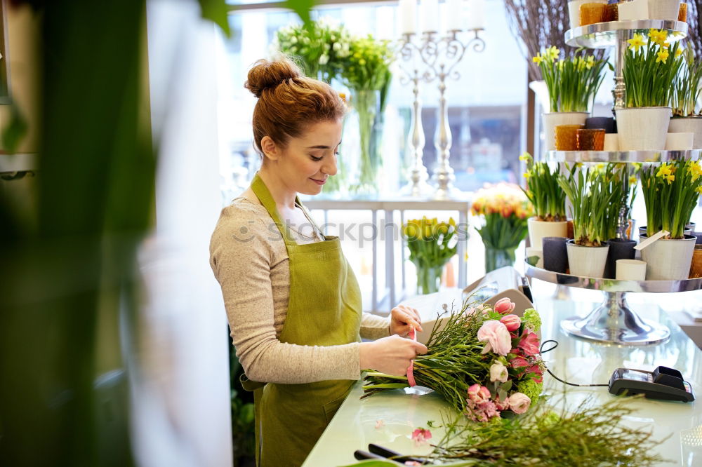 Similar – Image, Stock Photo Woman buying fruits on market