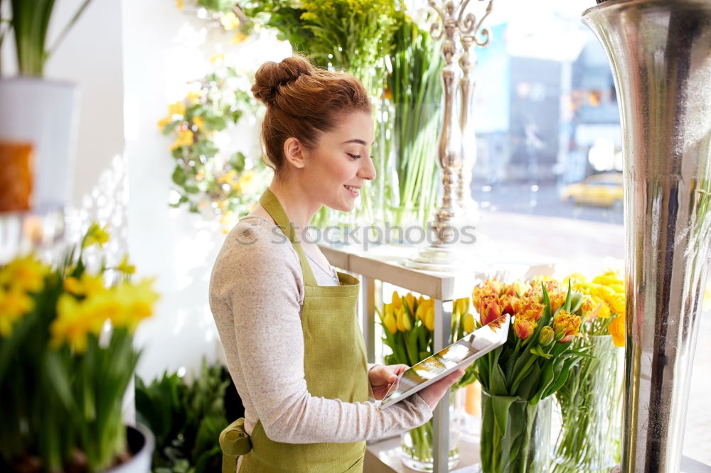 Similar – Woman buying fruits on market