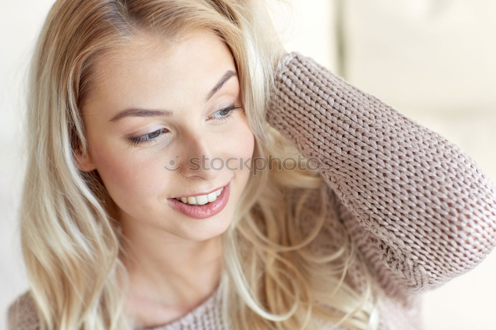 Similar – Image, Stock Photo indoor portrait of young selfish beautiful woman