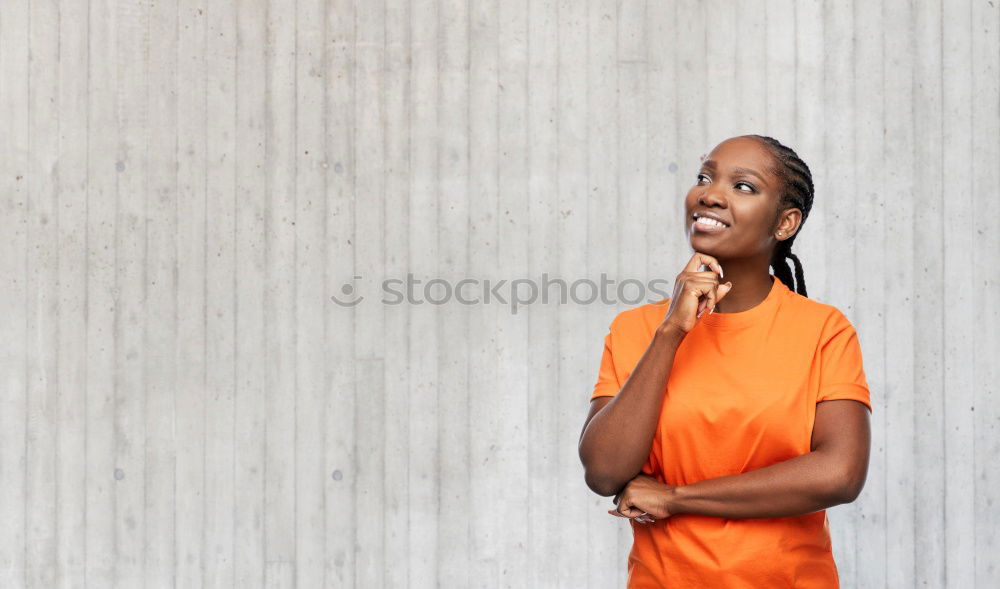 Image, Stock Photo Young black man eating an apple sitting on urban steps