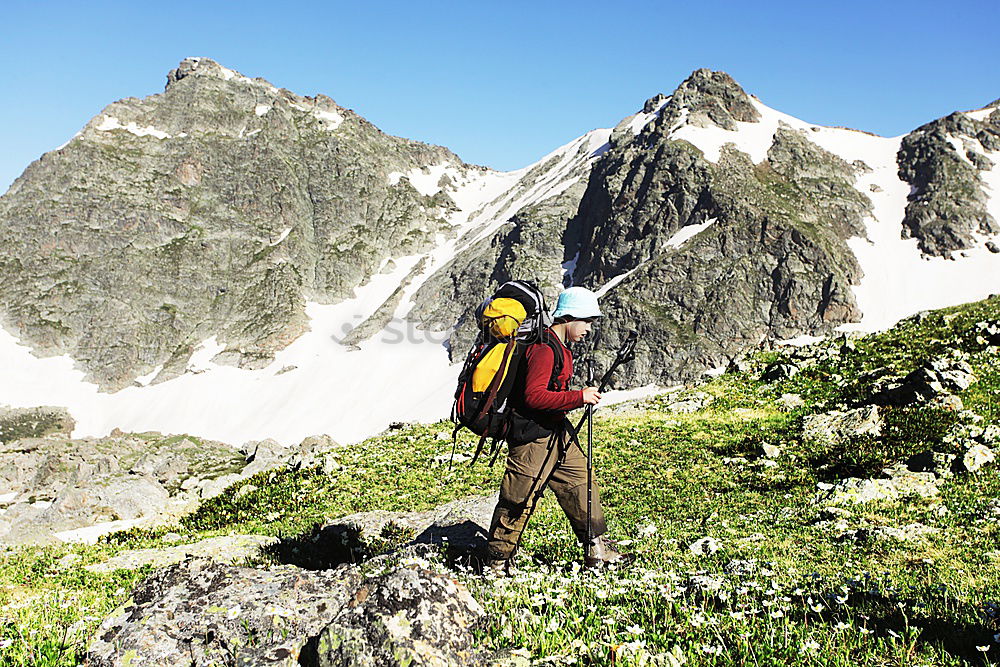 Similar – Ascent to the Mindelheimer Hütte. Photo: Alexander Hauk