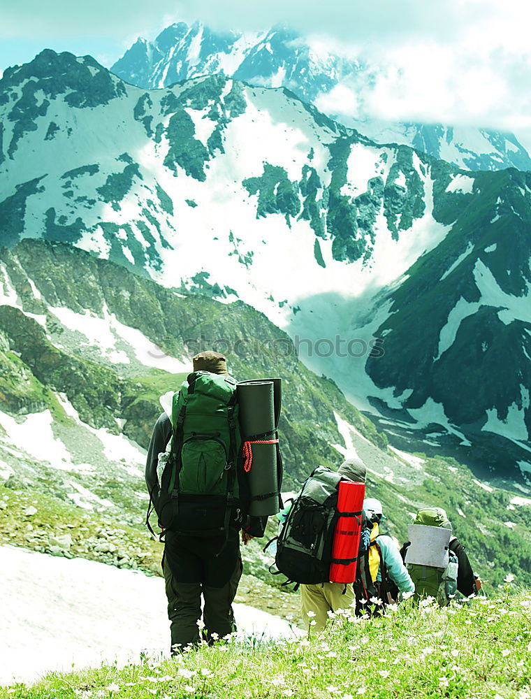 Similar – Ascent to the Mindelheimer Hütte. Photo: Alexander Hauk