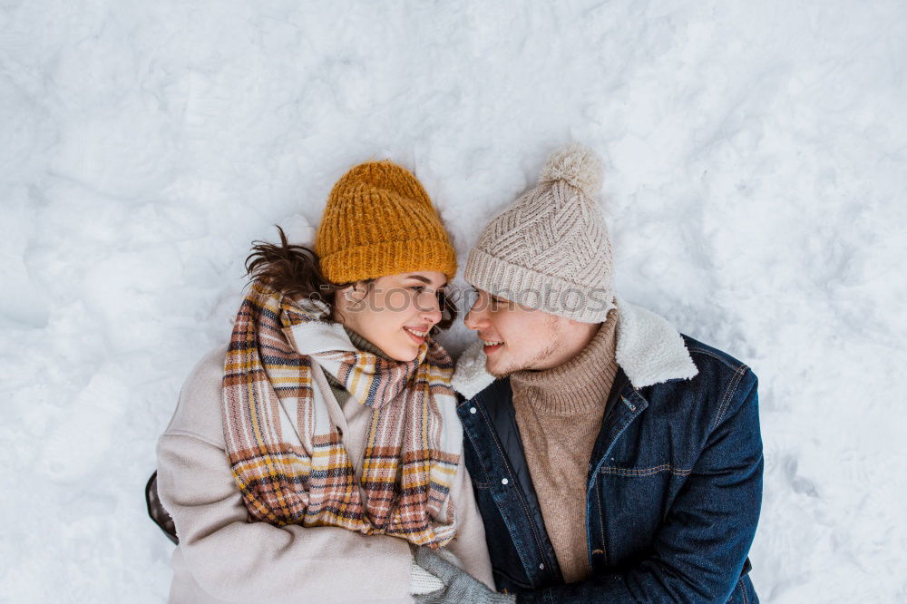 Similar – mother and baby on winter walk