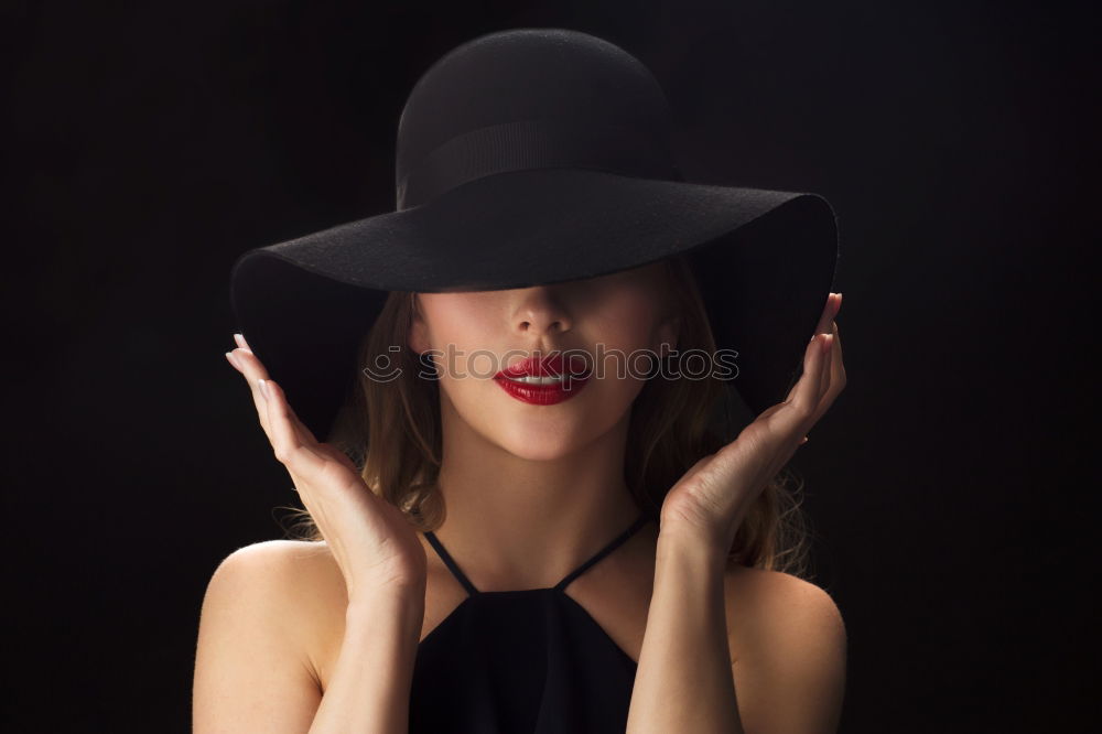 Similar – Image, Stock Photo Pretty woman standing with white flowers