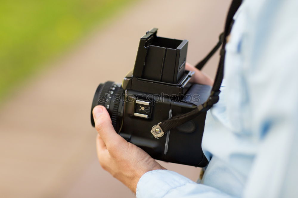 Similar – Landscape through the viewfinder of an old camera