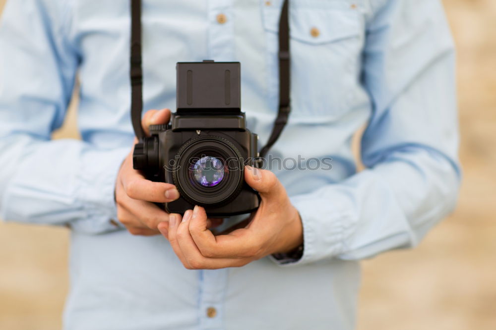 Similar – Landscape through the viewfinder of an old camera