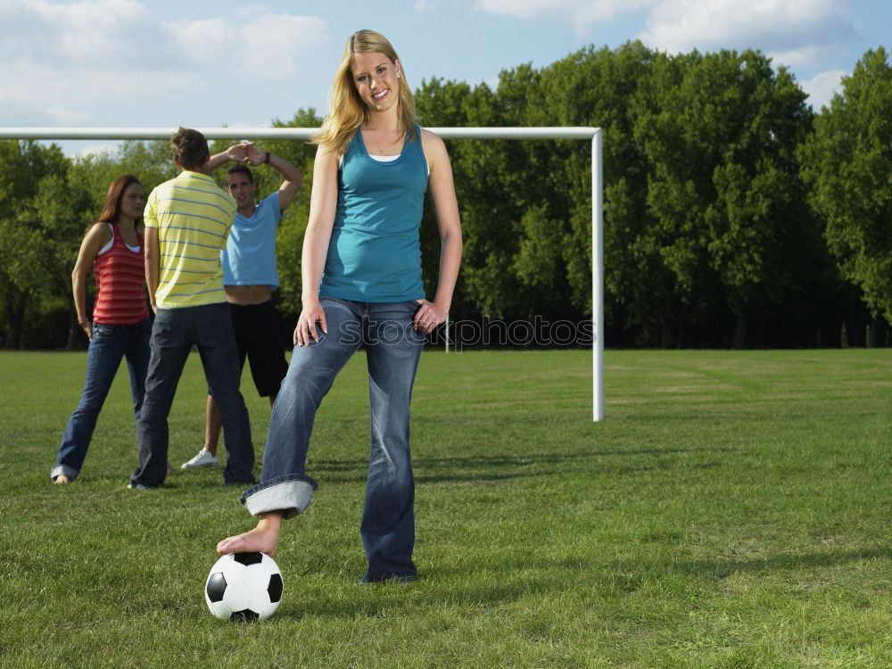 Similar – Boy playing football