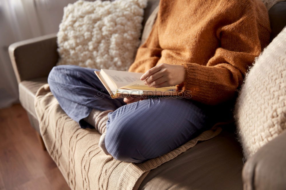 Similar – Image, Stock Photo Woman sleeping with book