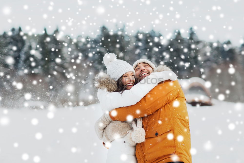 Similar – mother and baby on winter walk