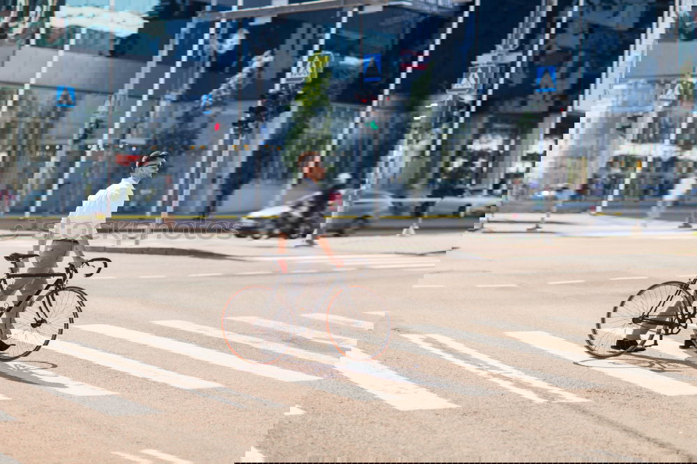 Similar – Image, Stock Photo Man on bicycle Fitness