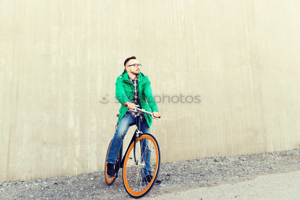 Similar – Young man wearing sunglasses on a chopper motorcycle