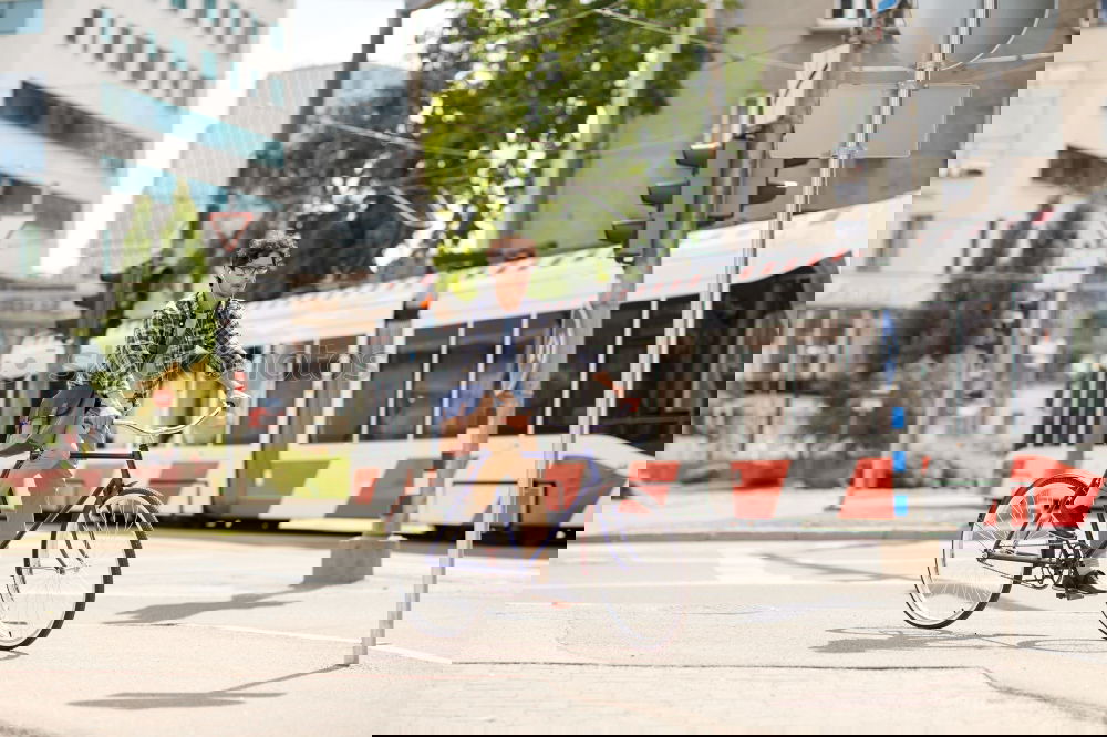 Image, Stock Photo Man on bicycle Fitness